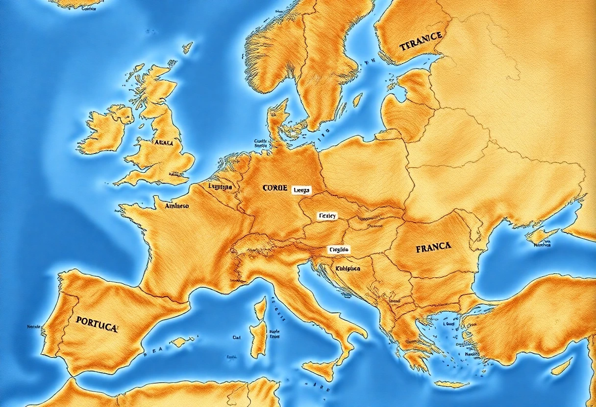 Mapa mostrando la expansión internacional