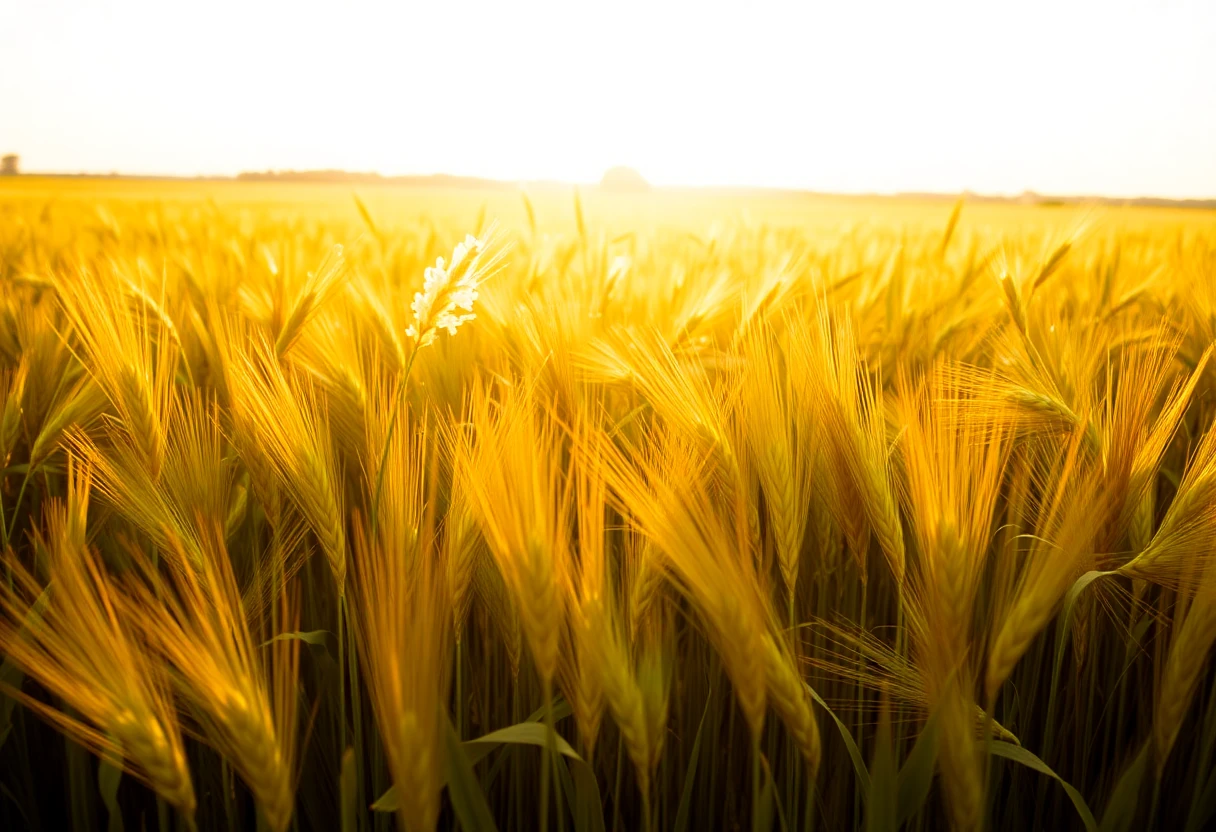 Campo de cereales tratado con Evopotasio