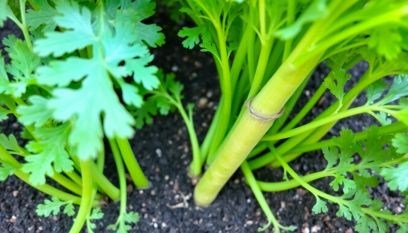 Hojas de zanahoria verdes y saludables después del tratamiento con Evopotasio