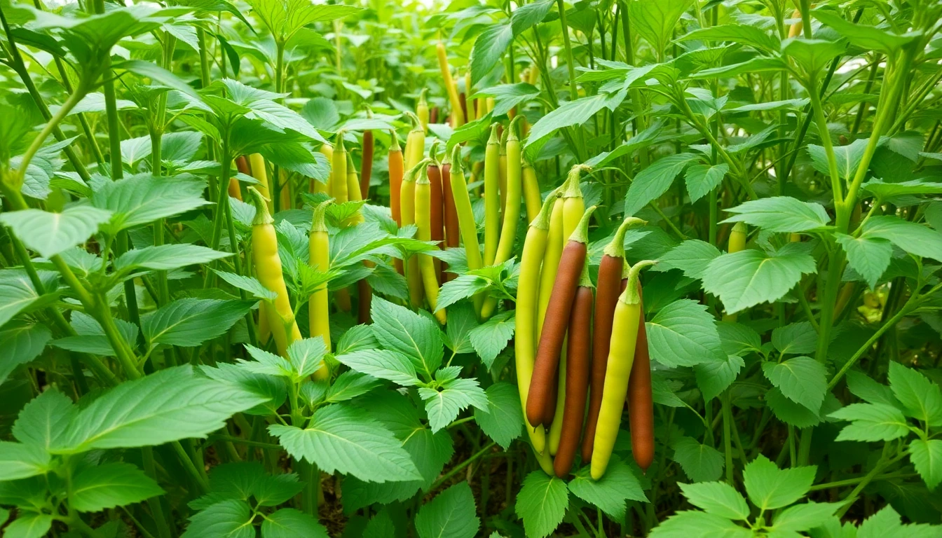 Plantas de leguminosas saludables y vigorosas después del tratamiento con Evobacter