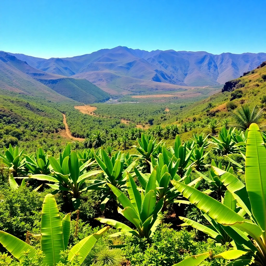 Plantaciones de plátanos en Canarias