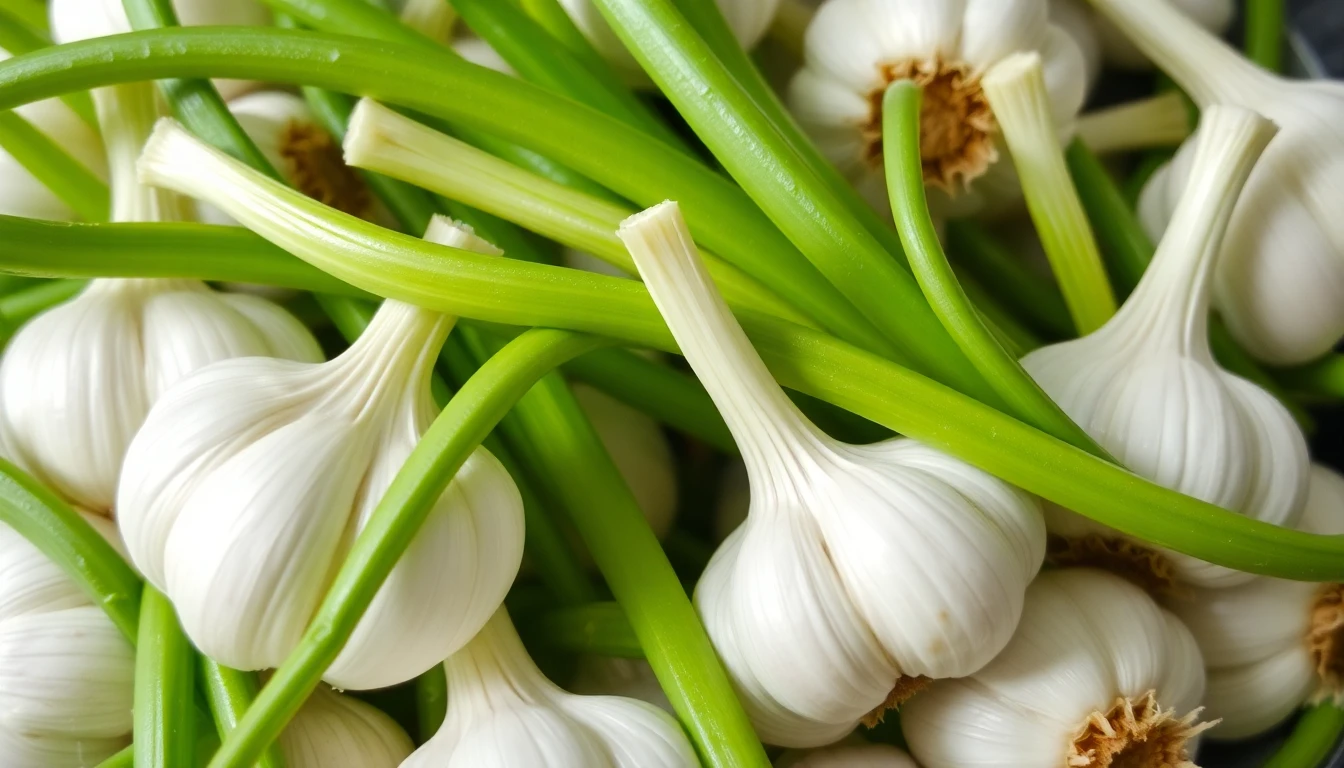 Hojas de ajo sanas después del tratamiento combinado