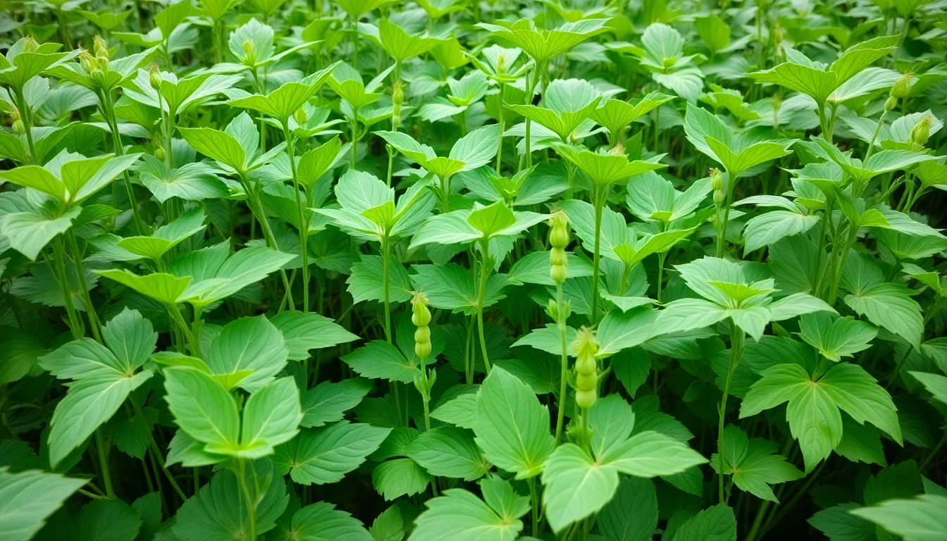 Hojas de leguminosas saludables después del tratamiento con Evoalgas