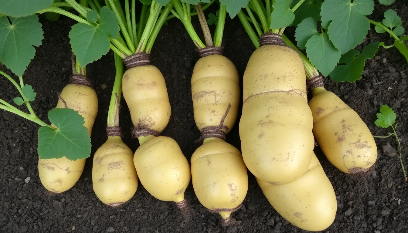 Tubérculos de patata limpios y saludables después del tratamiento con Evobacter