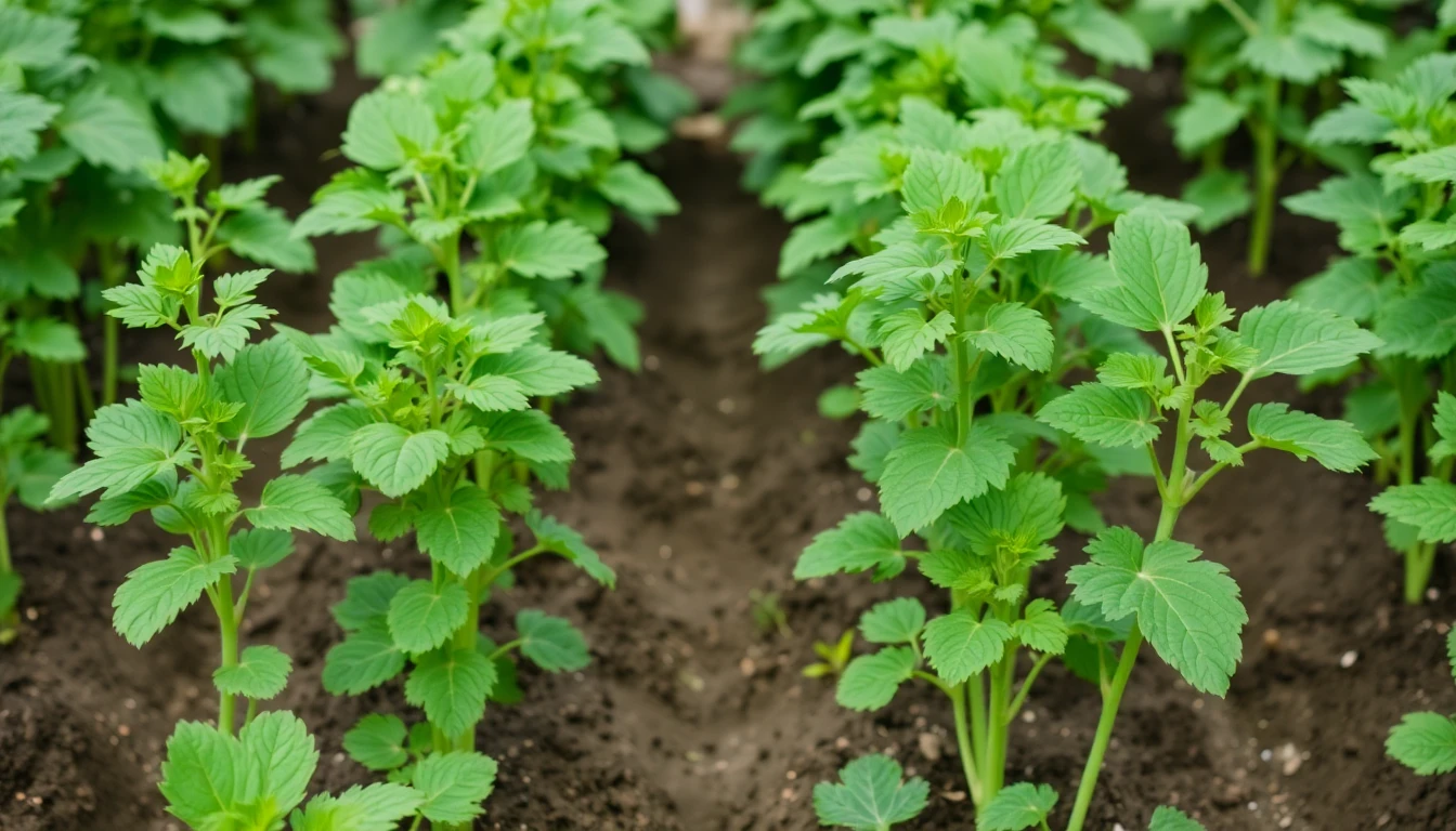 Plantas de patata saludables después del tratamiento con Evoalgas