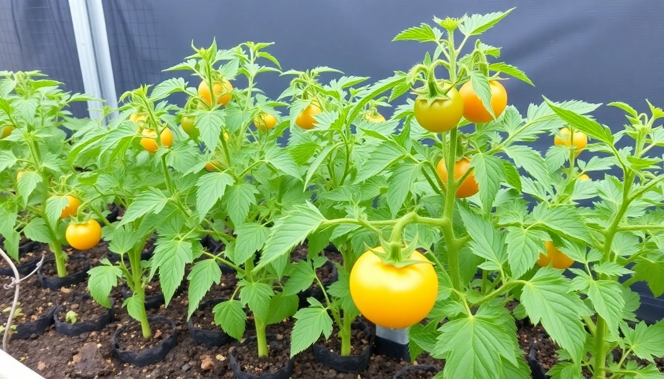 Plantas de tomate sanas después del tratamiento combinado